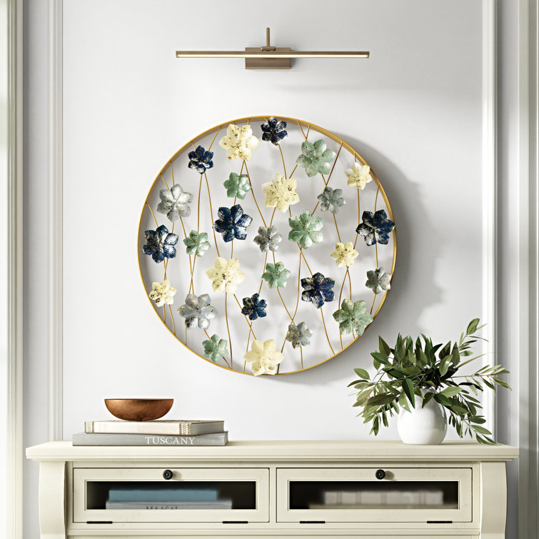 Kelly Clarkson Home Round Metal Flower Wall Décor Wayfair